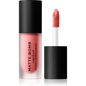 Makeup Revolution Matte Bomb matná tekutá rtěnka odstín Coral Cheer 4,6 ml