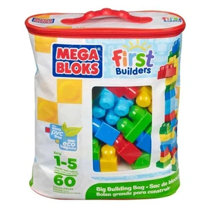 Megabloks Kocky v plastovom vreci 60 dielikov