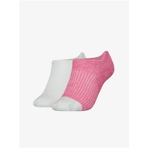 Tommy Hilfiger Set of two pairs of women's socks in white and pink Tommy Hilf - Women