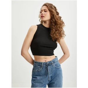 Black Women Crop Top Guess Edie - Women