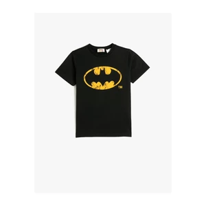 Koton Batman T-Shirt Licensed Cotton Short Sleeve Crew Neck.