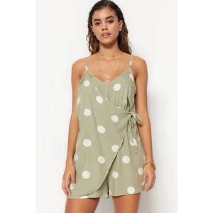 Trendyol Polka Dot Tie Woven Jumpsuit