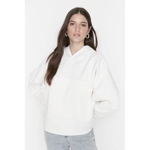 Trendyol Sweatshirt - Ecru - Oversize