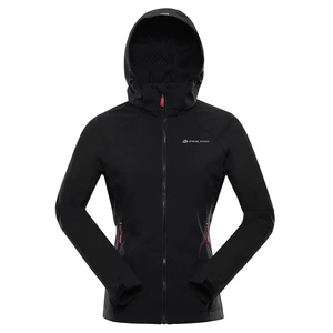 Women's softshell jacket with membrane ALPINE PRO LANCA black