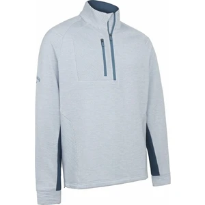 Callaway Mens Heather Stripe Fleece Light Mountain Spring Heather S