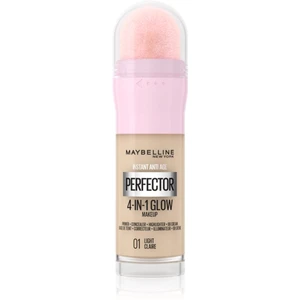 Maybelline Instant Age Rewind Perfector 4-in-1 Glow rozjasňující make-up pro přirozený vzhled odstín 01 Light 20 ml