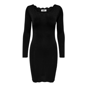Jacqueline de Yong Dámske šaty JDYBODILLA Bodycon Fit 15275161 Black W DTM LUREX XL