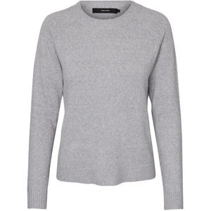 Vero Moda Dámsky sveter VMDOFFY 10201022 Light Grey Melange M