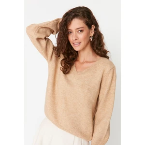 Trendyol Sweater - Beige - Regular fit