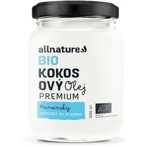 Allnature BIO kokosový olej Premium 500 ml