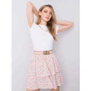 SUBLEVEL White floral skirt