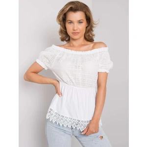 White cotton Spanish blouse Sugar