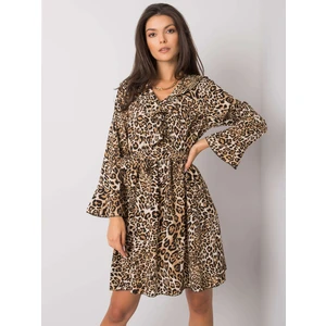 Beige and black spotted dress from Bexxley