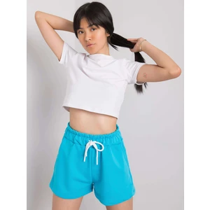 RUE PARIS Blue sweat shorts