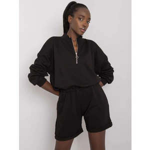 Women's black sweatshirt set