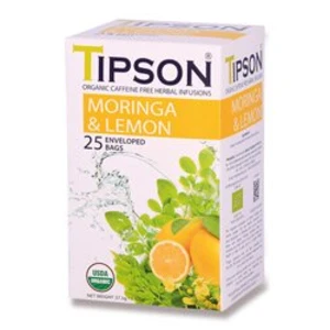 Čaj TIPSON Wellnes Organic Moringa & Lemon 25x1,5g