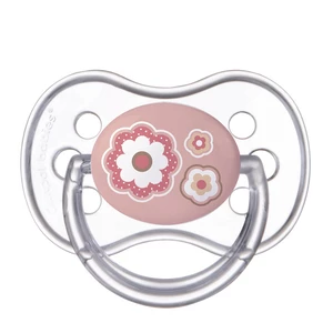 CANPOL BABIES Cumlík silikónový symetrický NEWBORN BABY 6-18m ružový