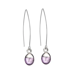 Decadorn Strieborné náušnice s Amethyst