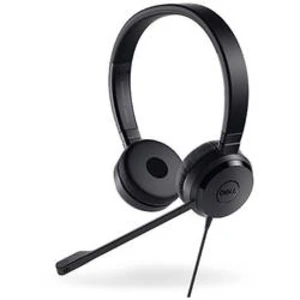 Headset k PC Dell 520-AAMC na ušiach s USB, jack 3,5 mm stereo čierna