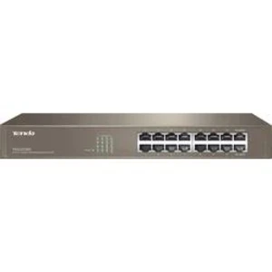 Tenda TEG1016D - 16x Gigabit Switch, Fanless-bez ventilátorů, Rackmount, ochrana proti přepětí