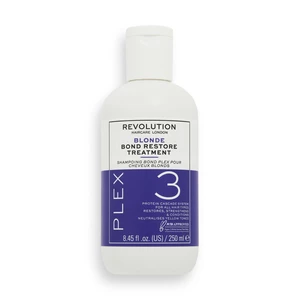 Revolution Haircare Plex Blonde No.3 Bond Restore Treatment intenzivní vlasová kúra pro suché a poškozené vlasy 250 ml