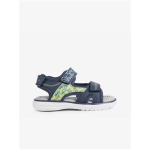 Green-blue boys patterned sandals Geox Maratea - Boys