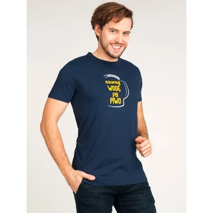 Yoclub Man's Cotton T-shirt PKK-0108F-A110 Navy Blue