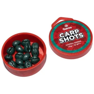 Garda bročky carp shots camou green - 15 ks 1,6 g