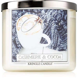 Kringle Candle Cashmere & Cocoa vonná svíčka I. 411 g