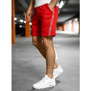 Pantaloni scurți de training rosii Bolf KS2601