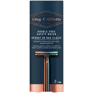 Gillette Holiaci strojček King (Double Edge Safety Razor) + žiletky 5 ks