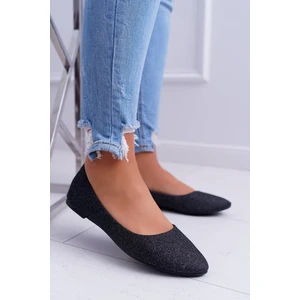 Women's Ballerinas With Brocade Black Fifi