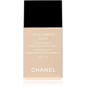 Chanel Vitalumière Aqua ultra ľahký make-up pre žiarivý vzhľad pleti odtieň 30 Beige SPF 15 30 ml