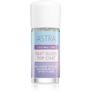 Astra Make-up S.O.S Nail Care Fast Gloss Top Coat vrchný lak na nechty pre dokonalú ochranu a intenzívny lesk 12 ml