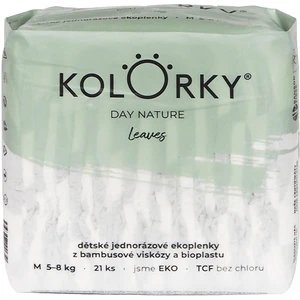 Kolorky Day Nature Bambus Leaves EKO pleny velikost M 5-8 Kg 21 ks