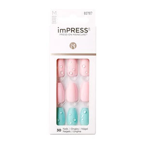 KISS Samolepiace nechty imPRESS Nails Dew Drop 30 ks