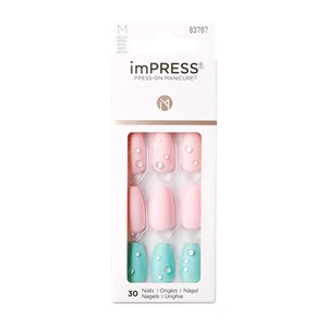 KISS Samolepiace nechty imPRESS Nails Dew Drop 30 ks