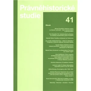 Právněhistorické studie 41 - Soukup Ladislav