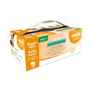 Kapsičky IAMS výběr z mořských a suchozemských mas v želé multipack (48x85g) 4080g