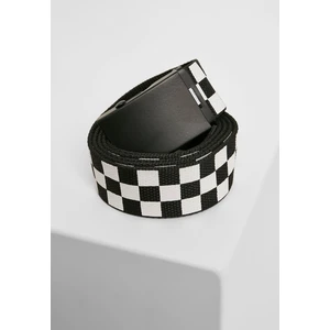 Adjustable Checker Belt Black/White