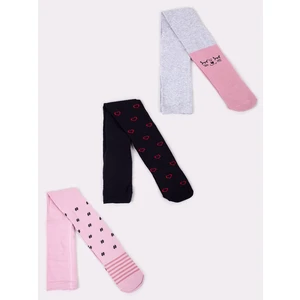 Yoclub Kids's Girls' Tights 3-Pack RAB-0003G-AA00-022