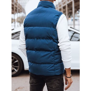 Men's blue quilted vest Dstreet