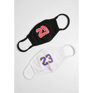 23 Face Mask 2-Pack Black/White