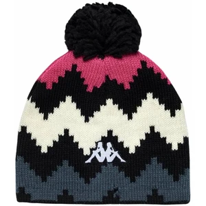 Kappa 6Cento Pomok G Beanie Black/Fuchsia Purple/White/Grey Asphalt Graphic 05 Bonnet de Ski