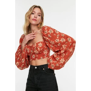 Dámský Crop Top Trendyol Floral