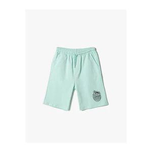 Koton Cotton Shorts with Tie Waist