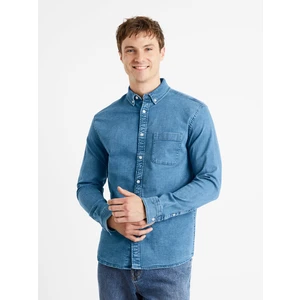 Celio Denim Shirt regular Cadeni - Men