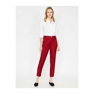 Koton Pants - Burgundy - Carrot pants