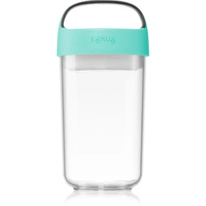 Lékué Jar To Go svačinový box velký barva Turquoise 600 ml