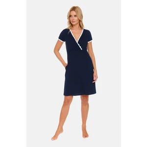 Doctor Nap Woman's Nightshirt TCB.5146 Navy Blue